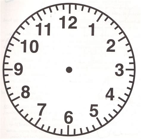 Printable Clock Face With Seconds